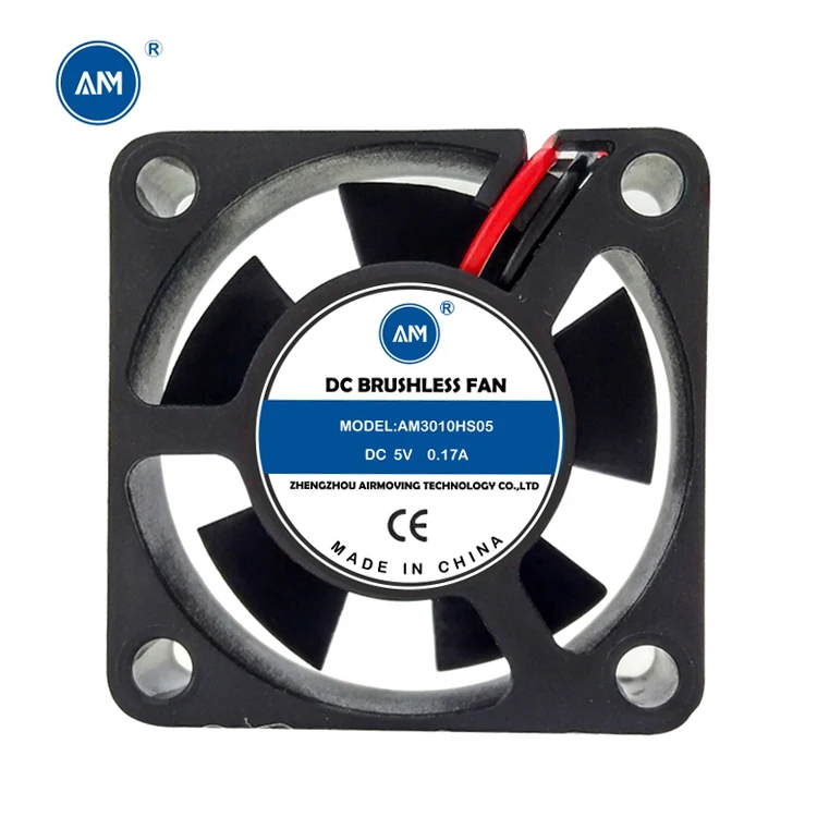 Factory Direct Sale 30x30x10mm DC Exhaust Fan 3010 Sleeve Bearing 5V Small Ventilation Exhaust Fan