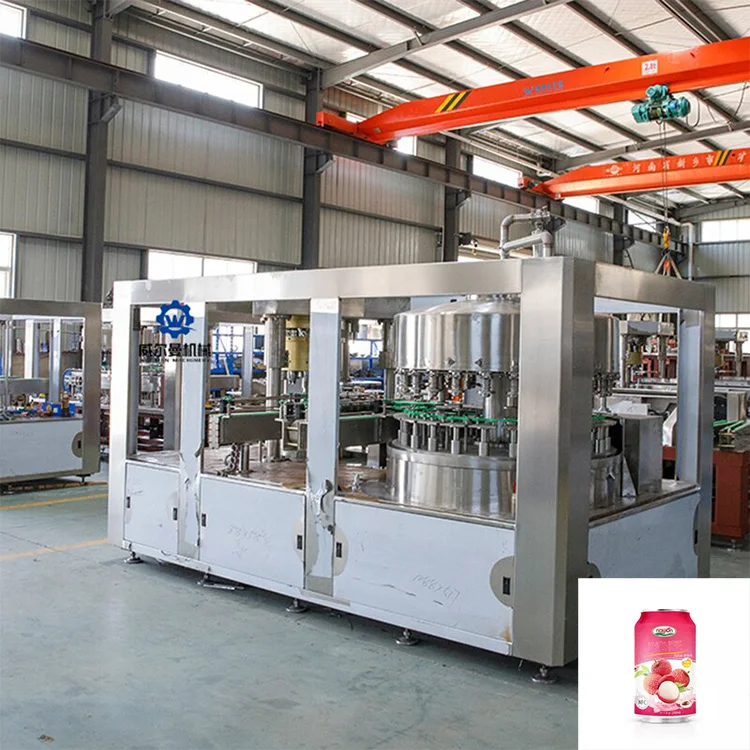 Full Set Automatic Aluminum Cans Production Line Fruit Juice Beverage Soda Water Filling Line Aluminum Can Water Production