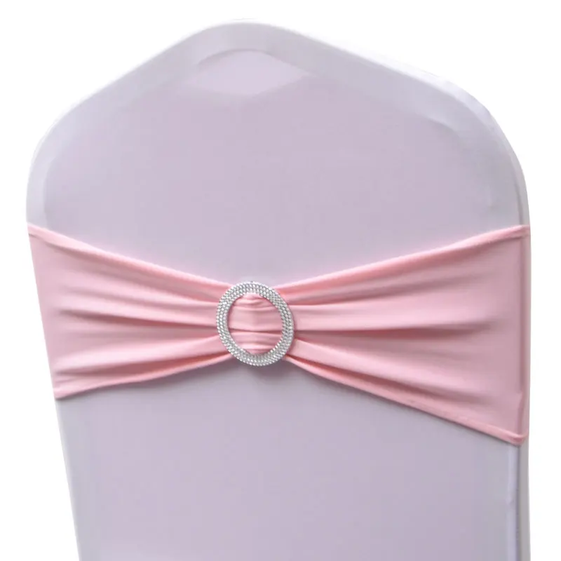 Недорогие эластичные ленты на стулья из спандекса, Королевский пояс на стул с пряжкой для банкета, дома, вечеринки, отеля, свадьбы, декоративные ленты TX