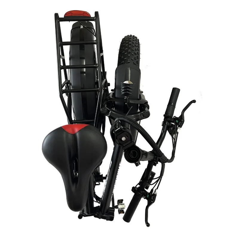 Electric Folding Bicycle 48V500w Off-road High-end Mountain Power Motorcycle Snow Fertilizer Tire Battery Car