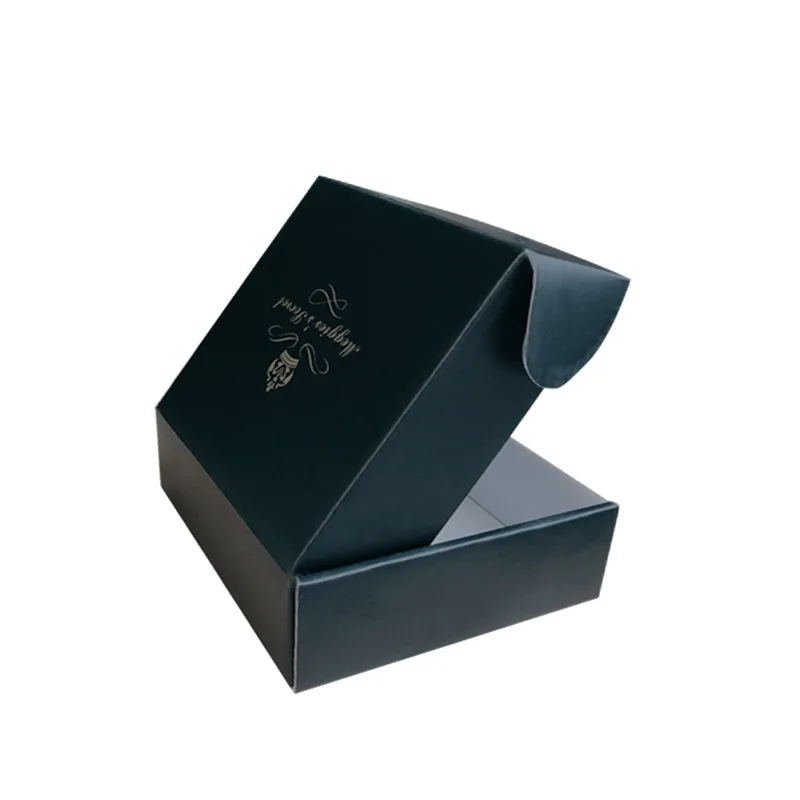 Luxury Custom Recycle black Cardboard Mailing Corrugated Paper Packing Carton Gift Packaging box karton