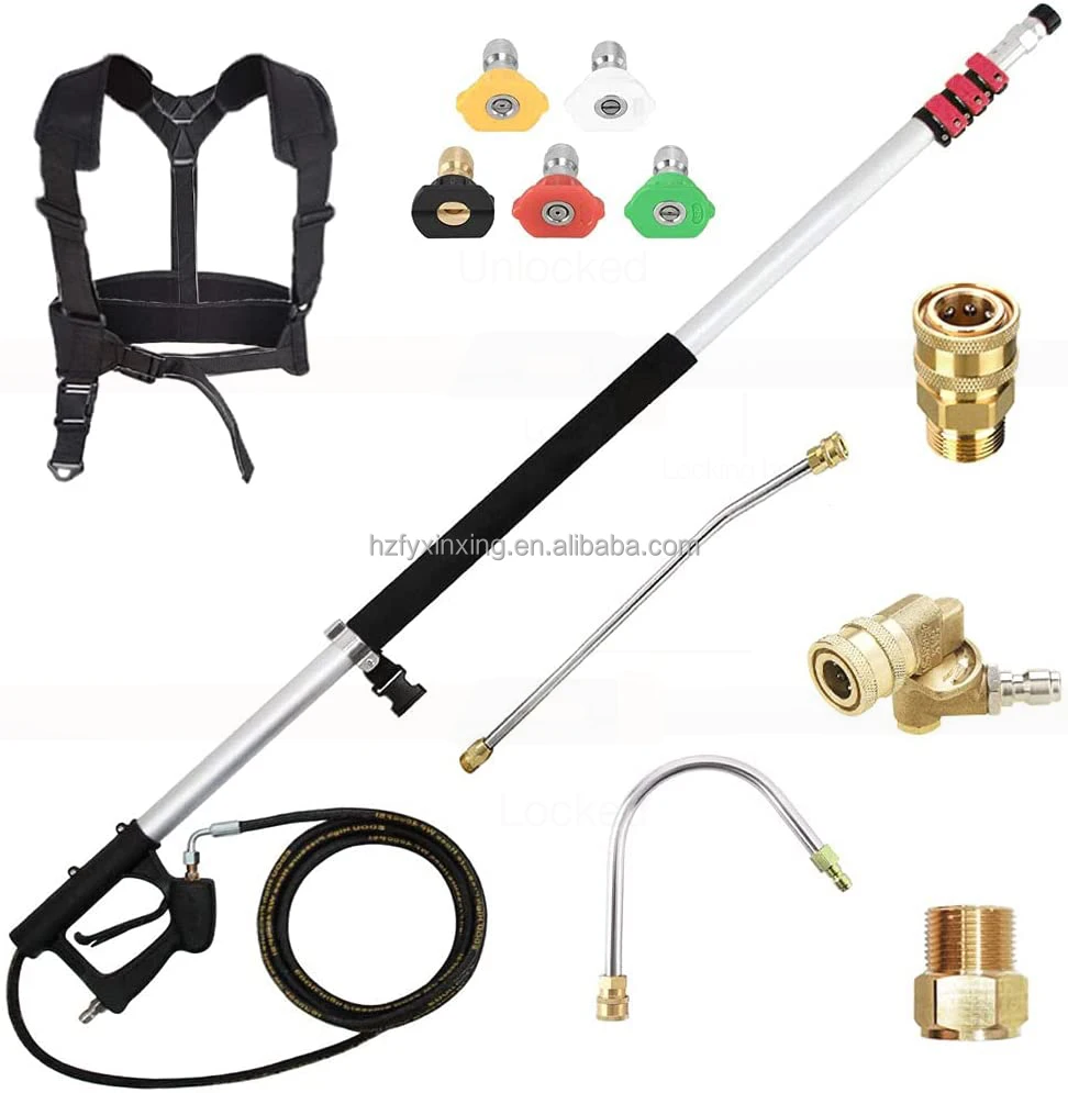 Xinxing 6-20 ft Telescoping Water Fed Pole System Cleaning Equipment High Pressure Washer for Window Washing