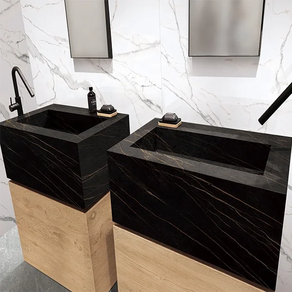 Onyx Big Slab Black Color Porcelain Slabs Tiles Sintered Stone