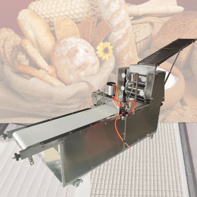 2024 new fully automatic bakery bread press pizza ball cutter cutting Croissant croissant leather making machine for sales