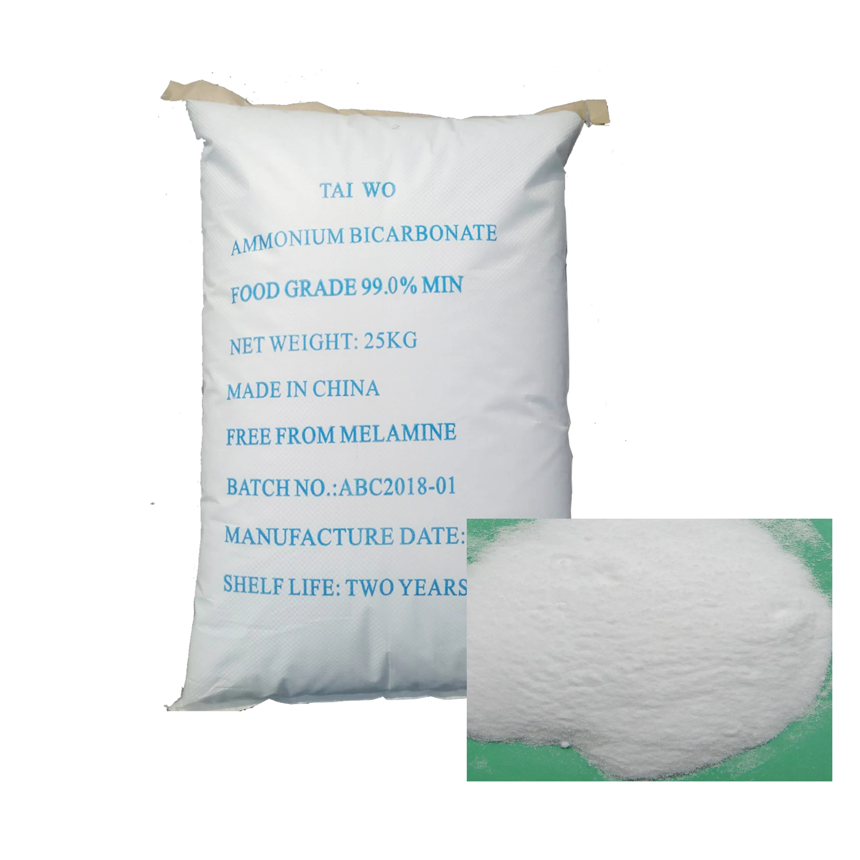 99.0%min 99.2%min NH4HCO4 Ammonium Bicarbonate For Biscuits