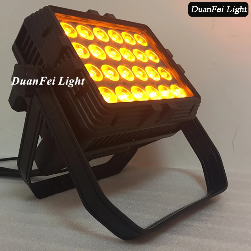 stage wedding 24x18w 6in1 rgbwa uv led city color wash wall washer led flood light led par lights waterproof outdoor used