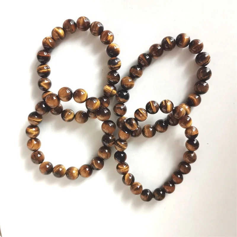 Natural Tiger eye stone crystals bracelet necklace beads jewelry bracelet wholesale bulk