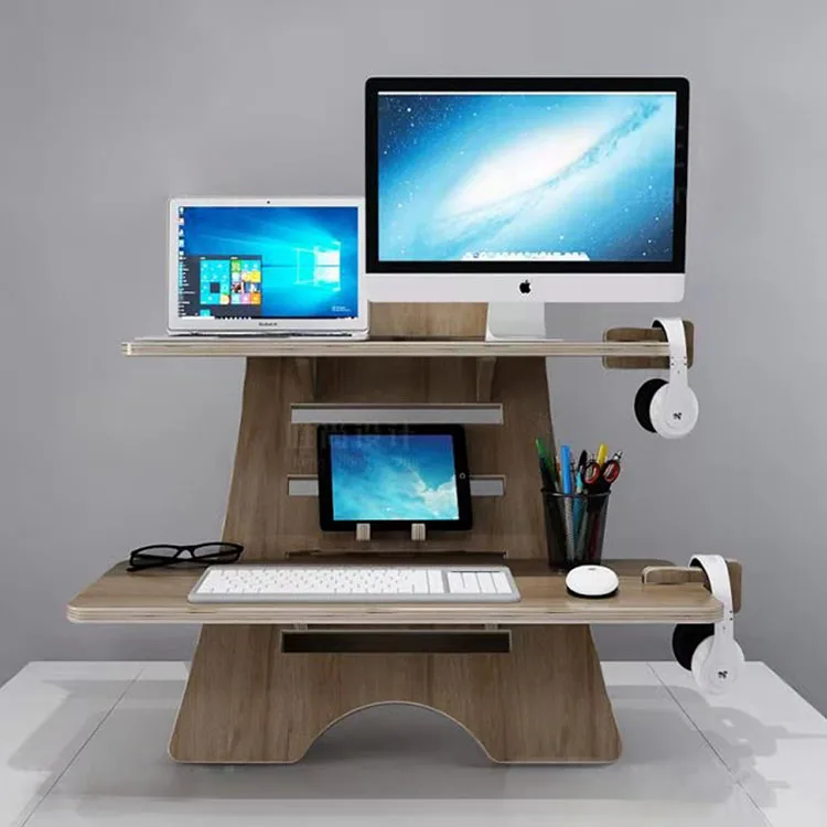 Hot Selling Office Desk Height Adjustable Sit to Stand Desk Computer Table Factory Direct Sale Price