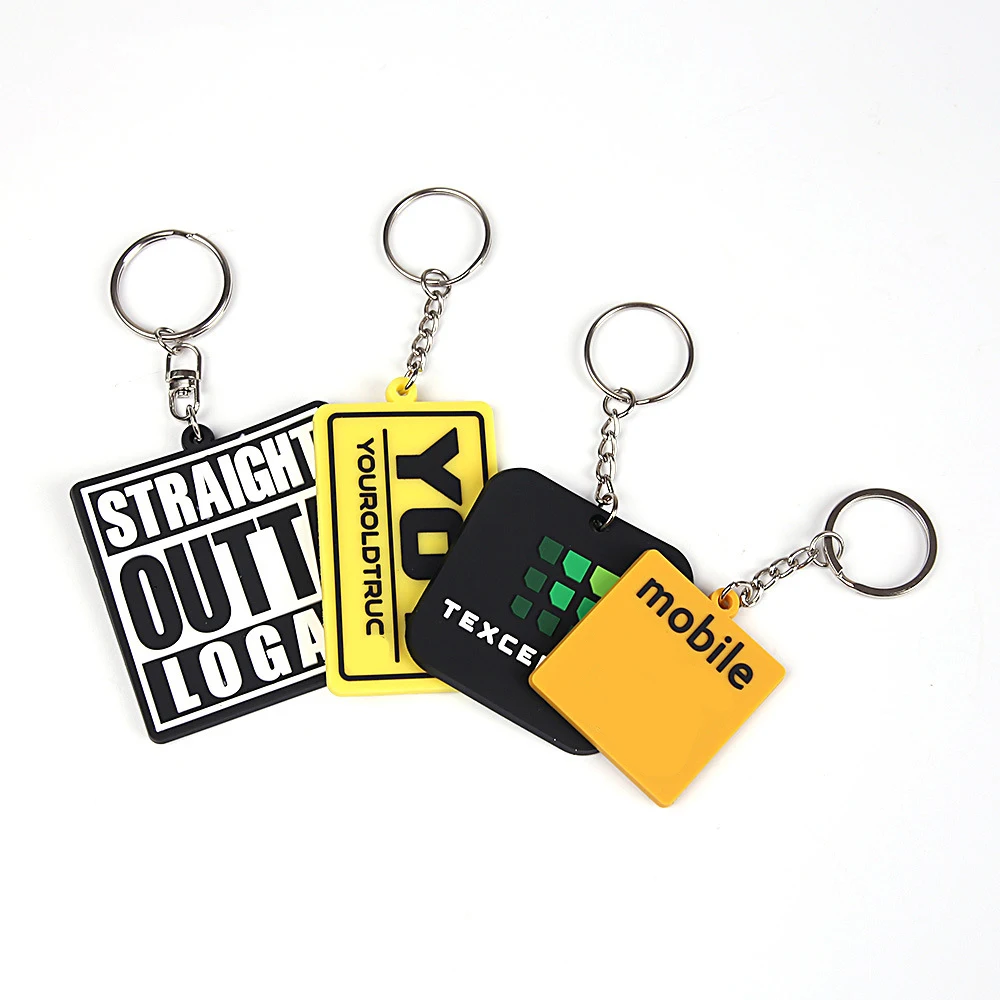 Oem Personalize Custom Soft Pvc Keychain Custom Logo No Minimum PVC Rubber Keyring / Custom Rubber Keychains