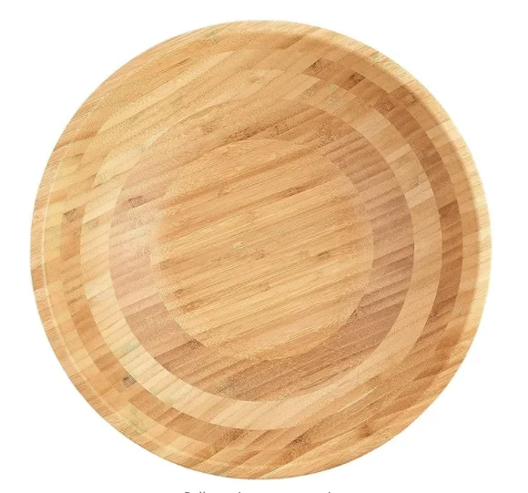 Solid Hot-sale Bamboo Wood Salad Bowl Bamboo Bowl