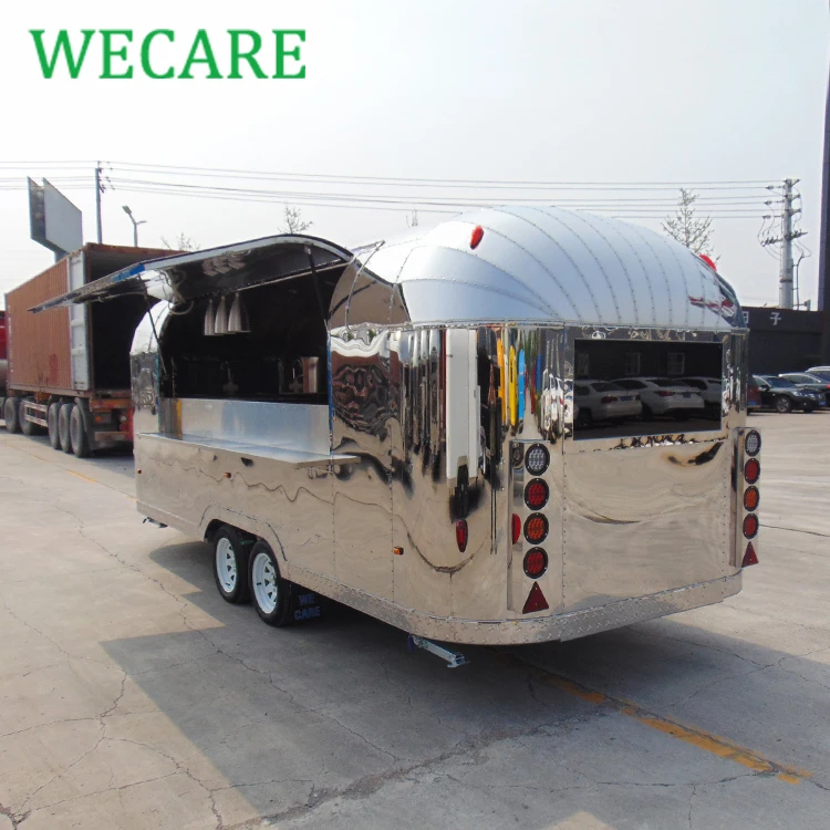 Wecare EEC действительная нержавеющая сталь Китай открытый грузовик для фаст-фуда передвижной кухонный