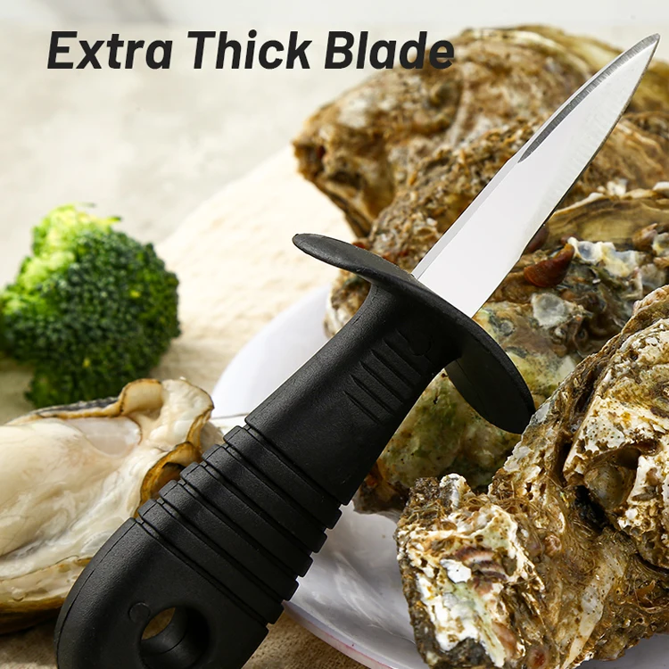 Нож для устриц-Shucking нож устриц инструмент открывания морепродуктов и моллюсков с полипропиленовой ручкой