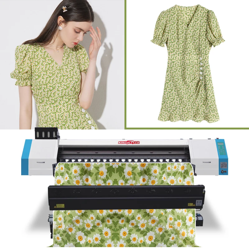 High speed large format tshirt sublimation printer digital sublimation paper textile fabric printing machine
