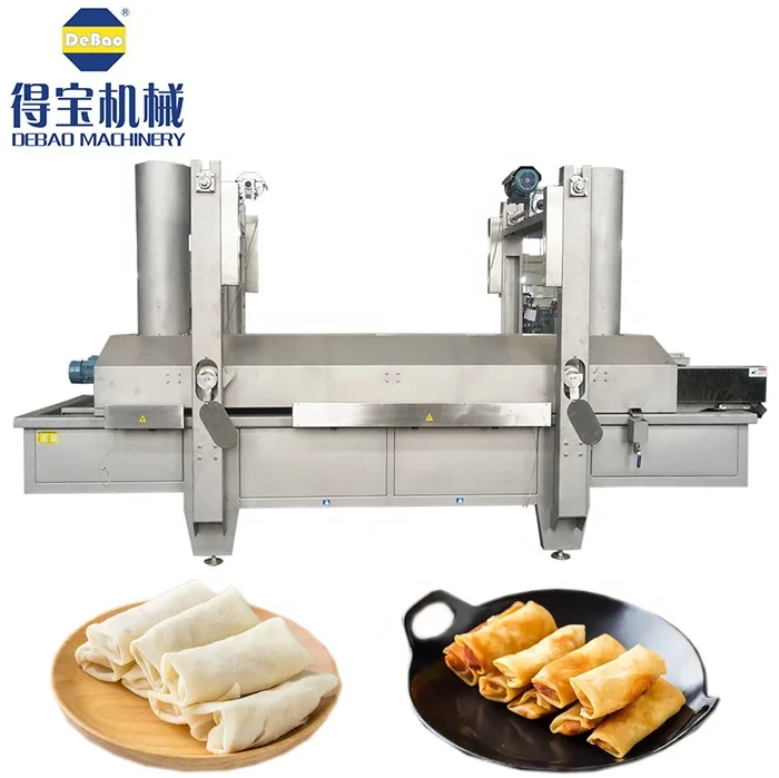 DB frozen processed fish roll food processing machine automatic breaded seafood shrimp deep frying machine