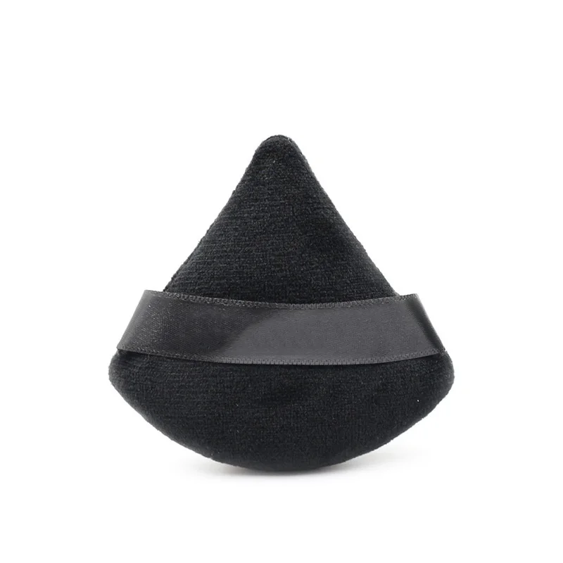 Triangle dry powder puff, triangle wedge soft makeup puff, used for fine facial styling makeup