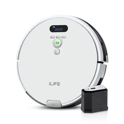 ILIFE V8 Plus Vacuum Mop 1000Pa 750ml Large Dustbin Electronic Wall Wi-Fi Connected Home Appliances Robot Vacuum Cleaner Mop