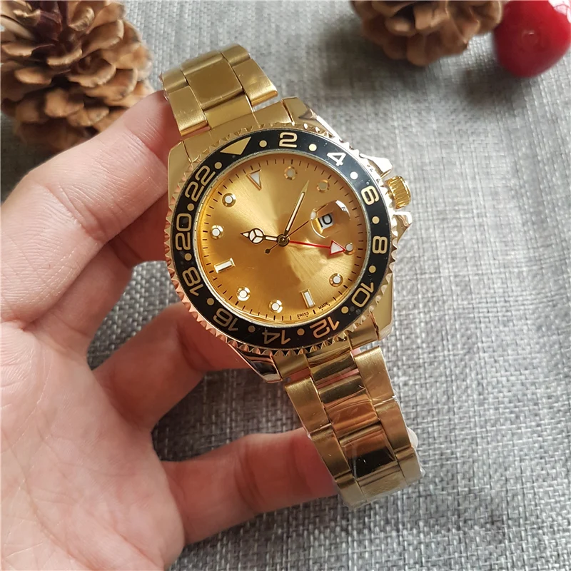 Top brand stainless steel mechanical watch men automatic luxury wrist watches