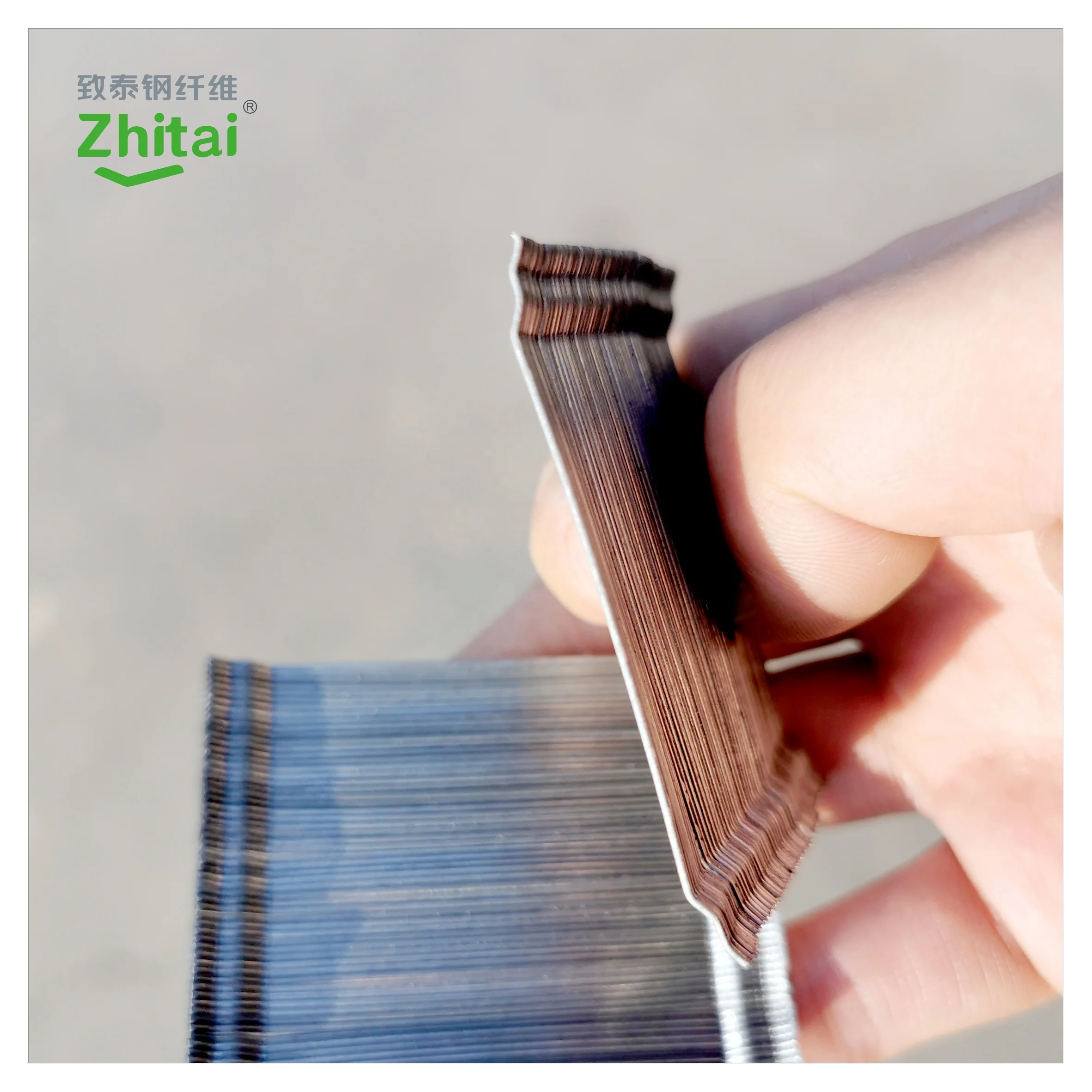 Real Estate building materials 4D high tensile strength glued type steel fibre