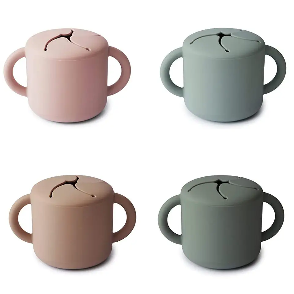 Неразливающийся контейнер для хлопьев детский еды без пролива младенцев силиконовый непроливаемый закусок малышей