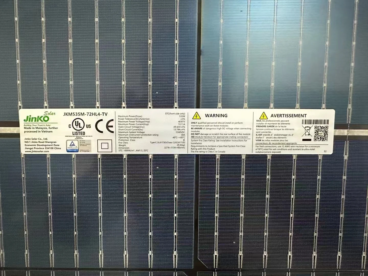 Factory Direct Supply Jinko Tiger Neo N-Type Cheap Price 620w 625W 630watts 156 Half Cell Mono Solar Panel For Solar System