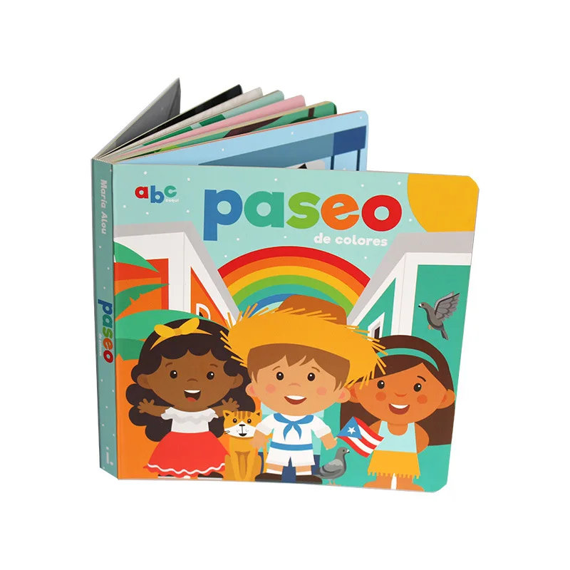 Board Book Printing on Demand Kids Educational Books for