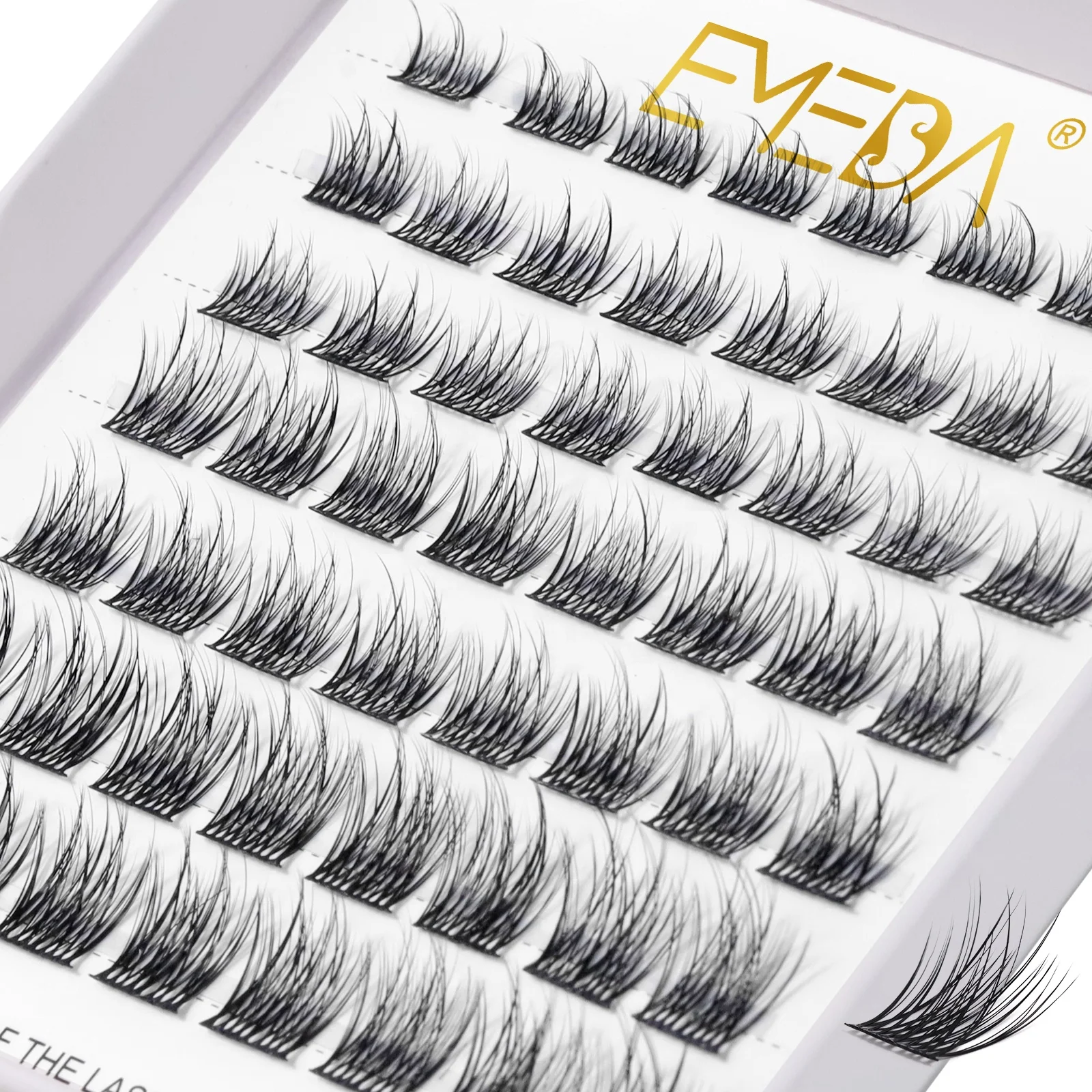 Wholesale individual lash clusters eyelash extention natural diy lash extension kit Pre-cut segment cluster lashes