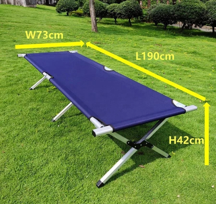 Polar Everest Foldable Cots Lightweight Aluminum Pipe Portable Lightweight Folding Camping Bed with Carry Bag