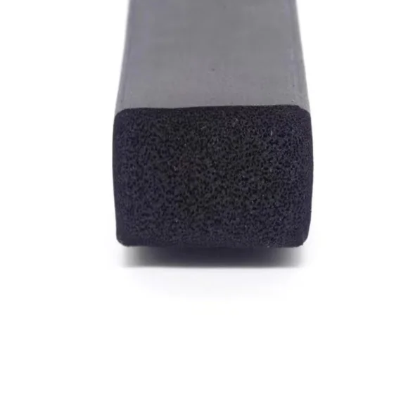 10*10 10*5 15*5mm Square EPDM Rubber Foam Rubber Sponge Seal Strip
