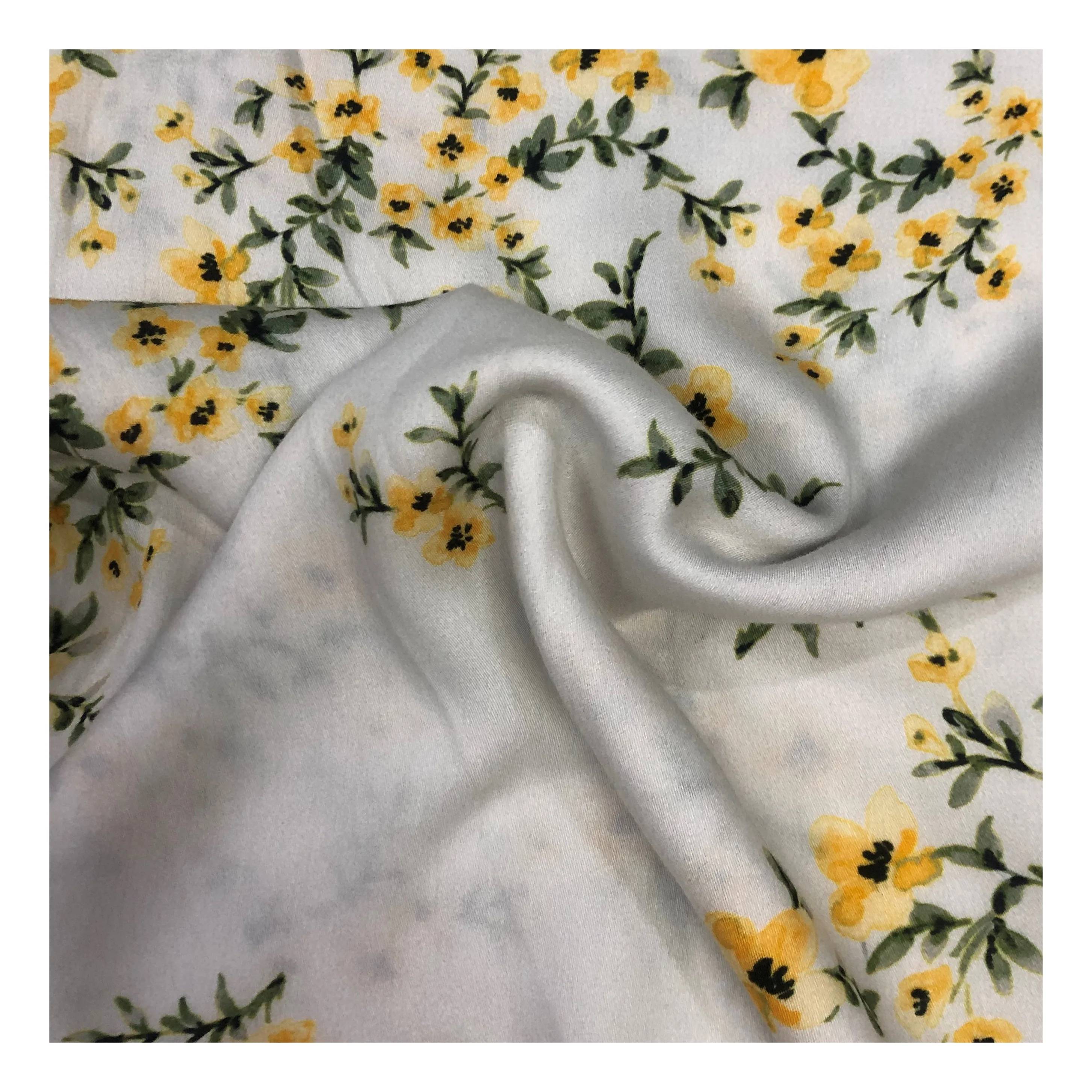 60s*60s screen printed fabric rayon for lady maxi dress