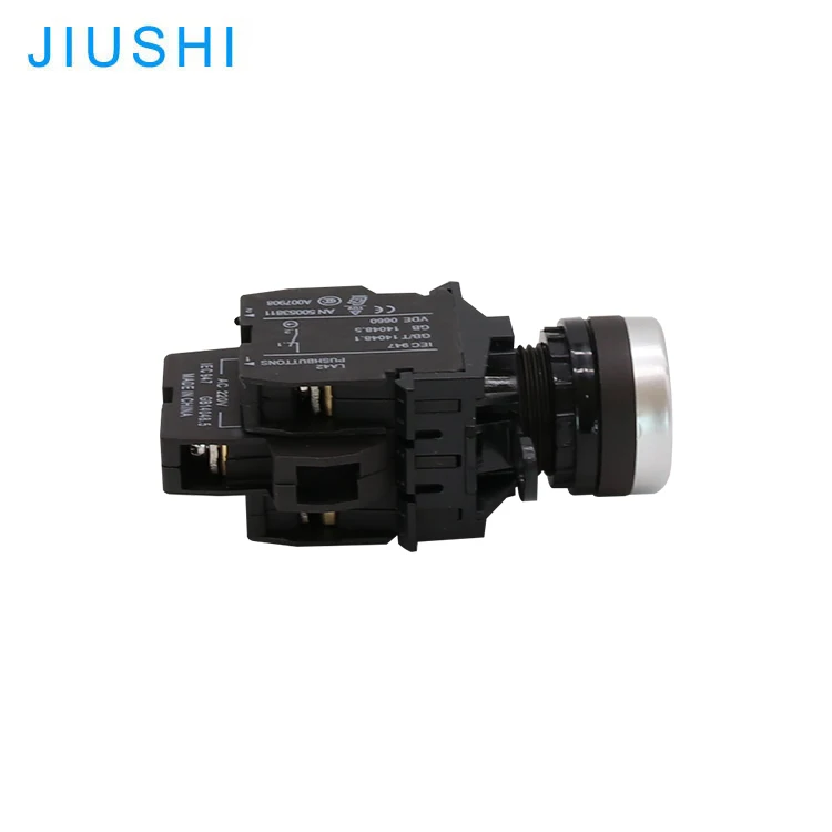 Kelly Free sample LA42-11D hole diameter 22mm Plastic button momentary push button LED push button switch illuminated 1NO 1NC IP