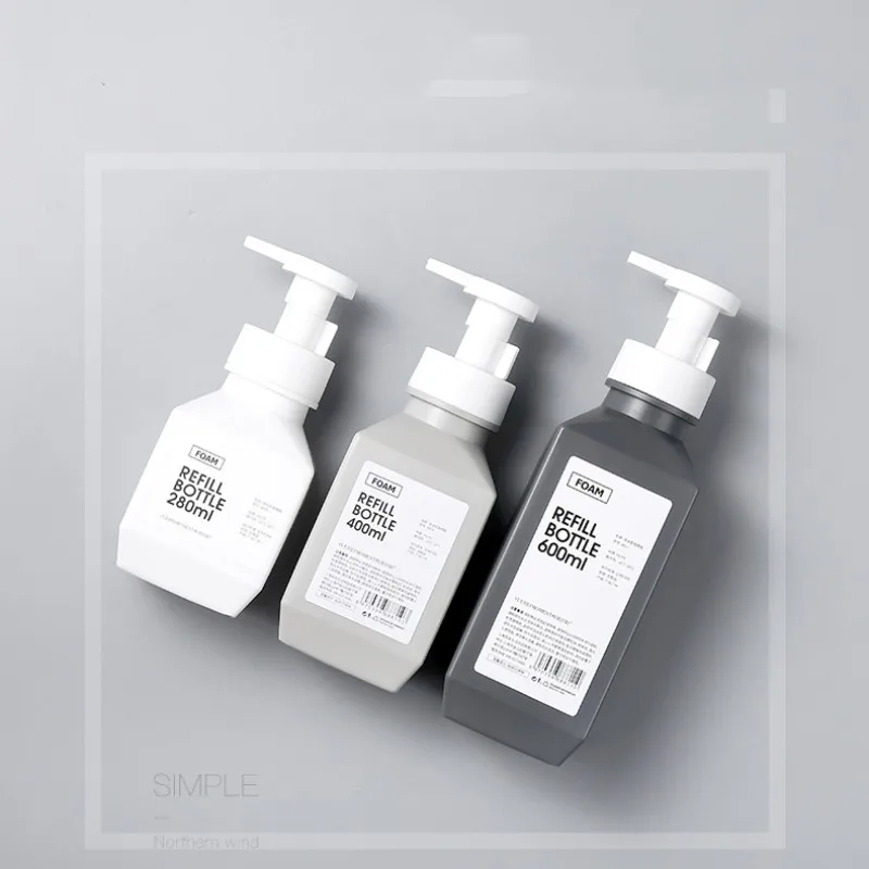 Wholesale 280ml 400ml Refillable Shampoo Body Lotion Plastic Bottle with Pump