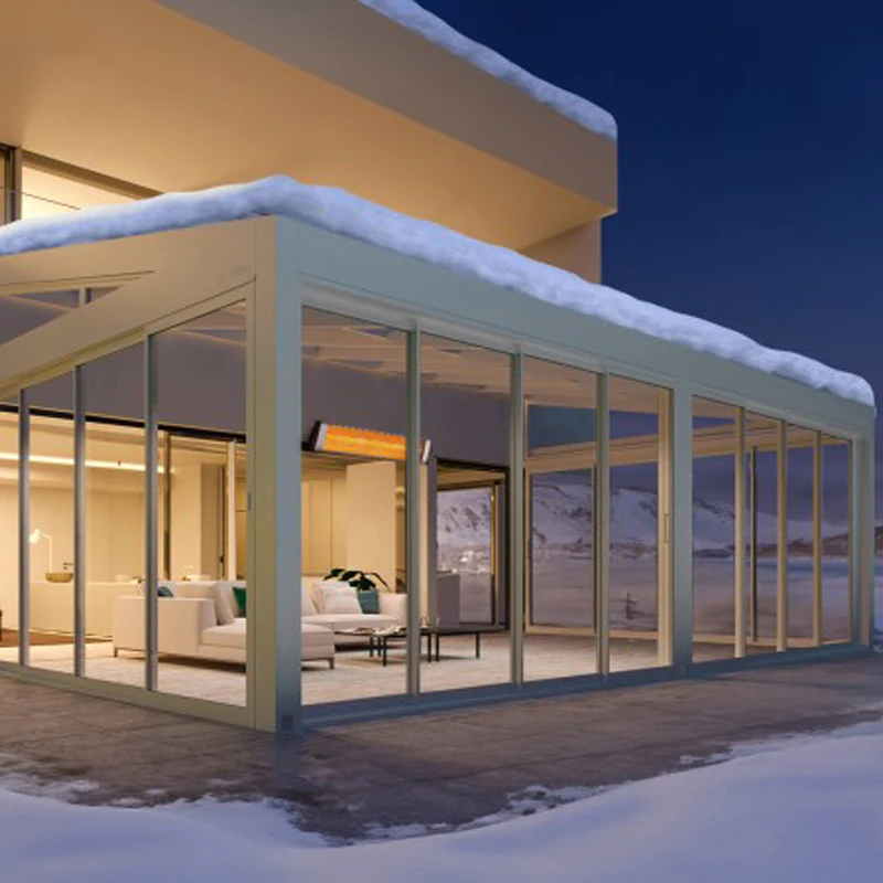 Треугольник дизайн Sunroom Открытый Солярий окна
