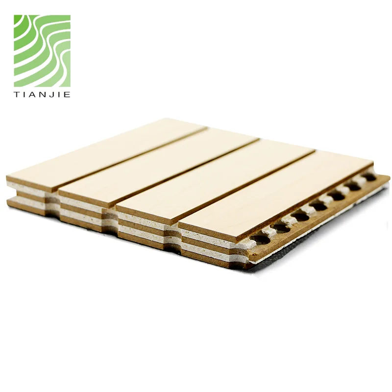 Acoustic panels pattern wood polyester sound proof groove wooden acoustic panels for auditorium