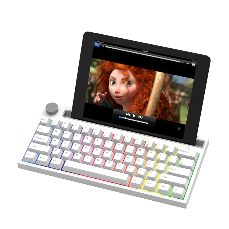 
New 62keys RGB Wireless Dual-mode BT Gaming Mechanical Keyboard USB3.0/Type C for Laptop/PC 