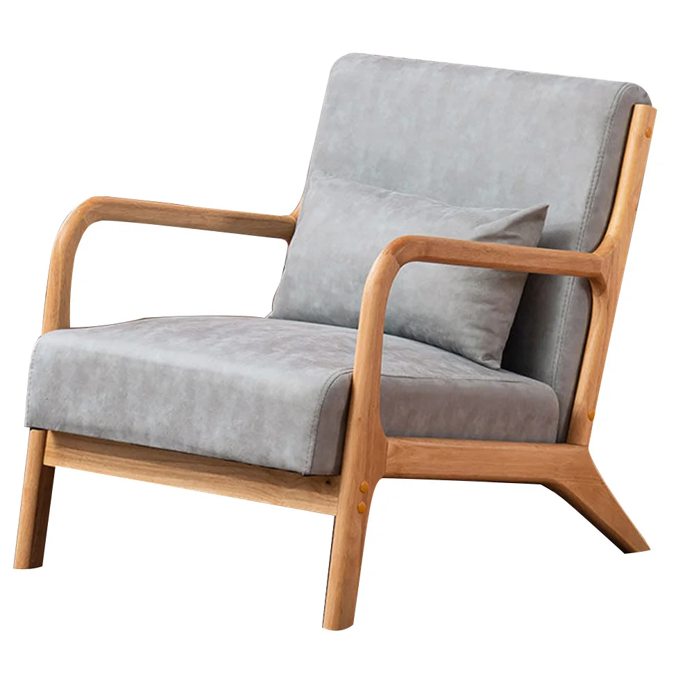 Luxury Accent Chair High Quality Single Wooden Sofa Recliner Chair Living Room Armchair