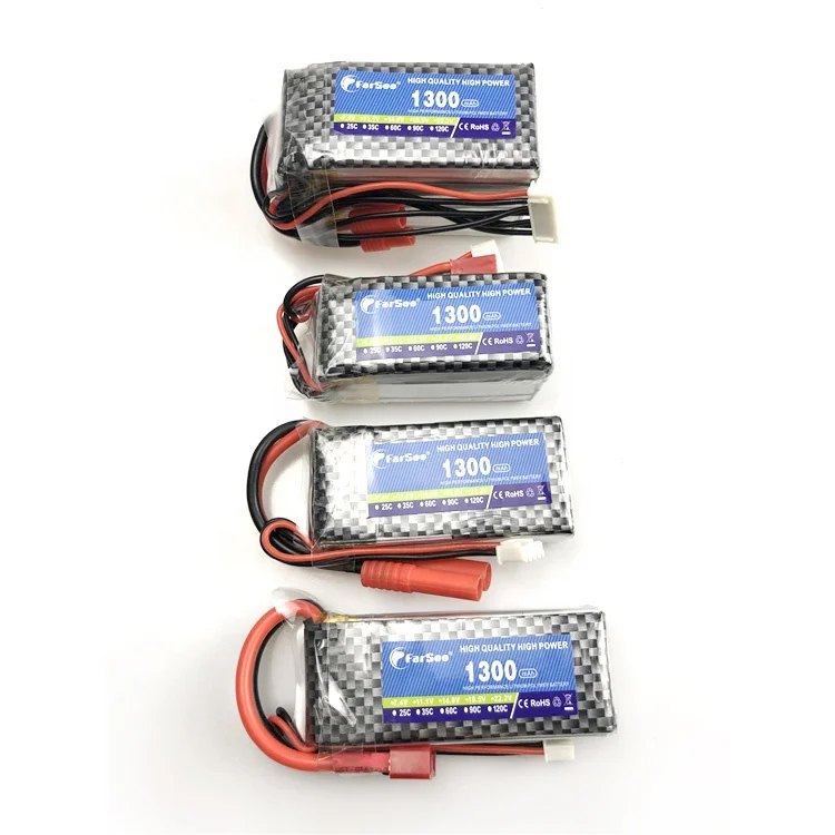 Дешевая заводская цена 3S RC Lipo батарея 1300 мАч 35C 40C 60C для радиоуправляемого вертолета самолета дрона автомобиля лодки LiPo