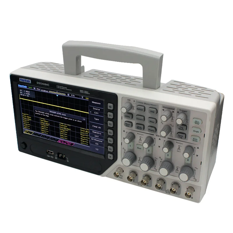 Hantek Dso4084c 4 Channel Digital Oscilloscope With 1ch Arbitary Function Waveform Generator