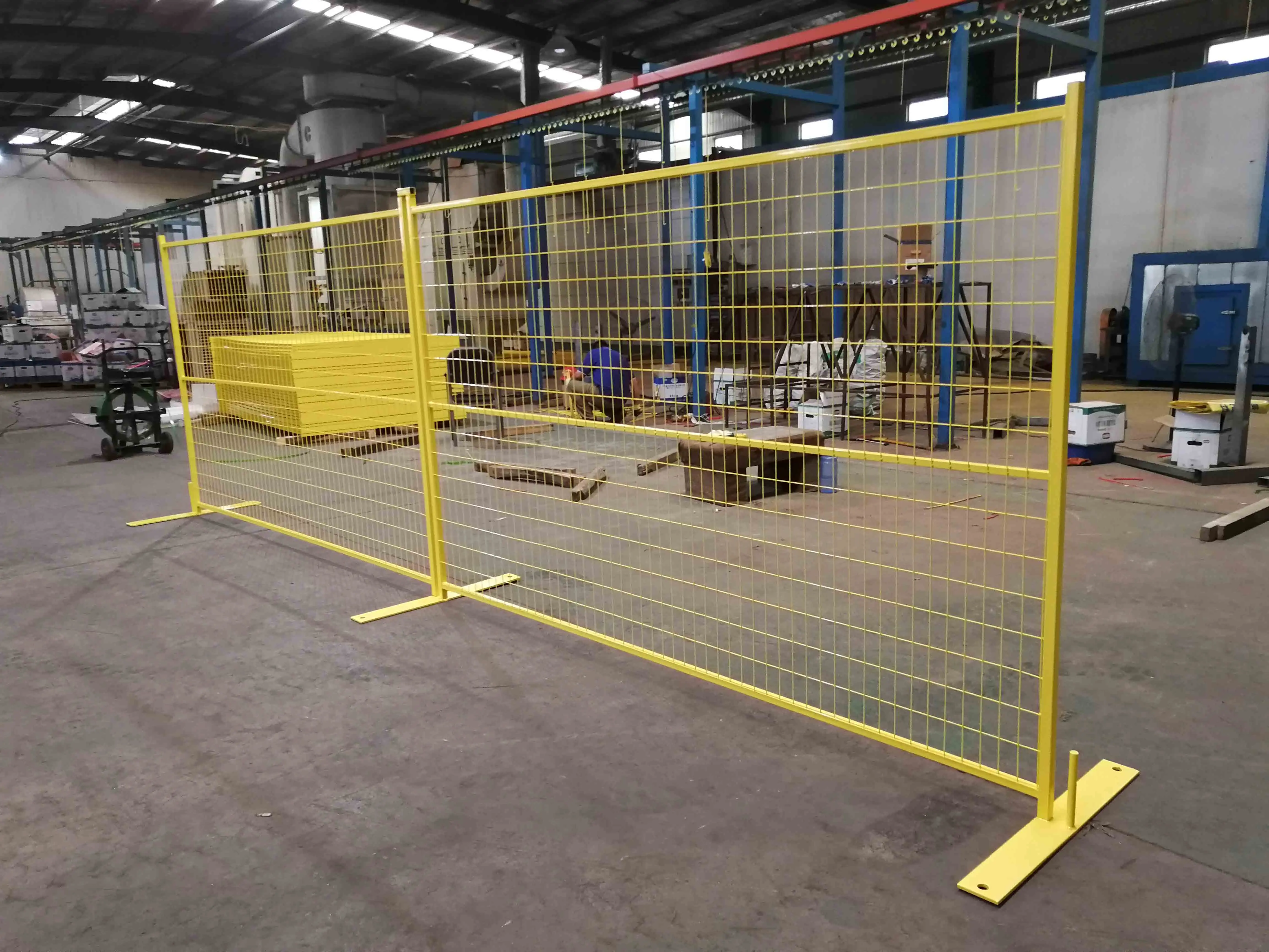 Hot sale 6x10 construction event canada temporary fence panels with orange color