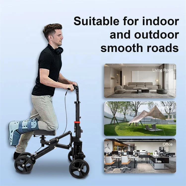 LQX HEPO Adjustable outdoor used knee walker scooters for teenagers broken foot propel scooter for adult and teenagers