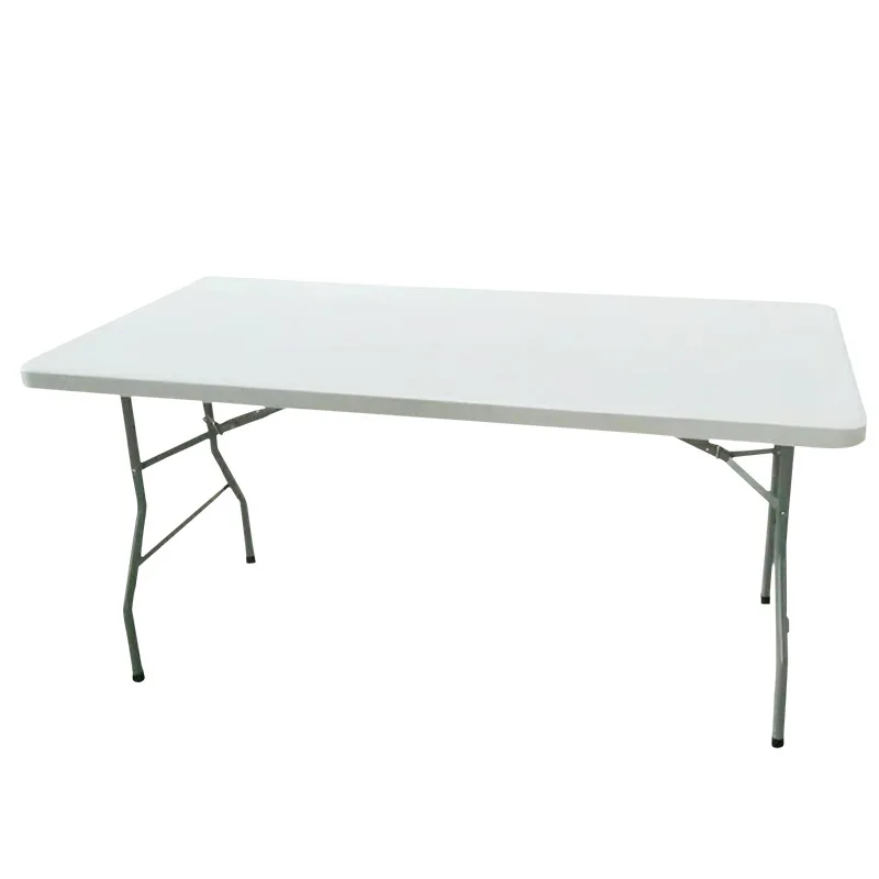 6ft outdoor HDPE rectangular picnic folding table for wedding event