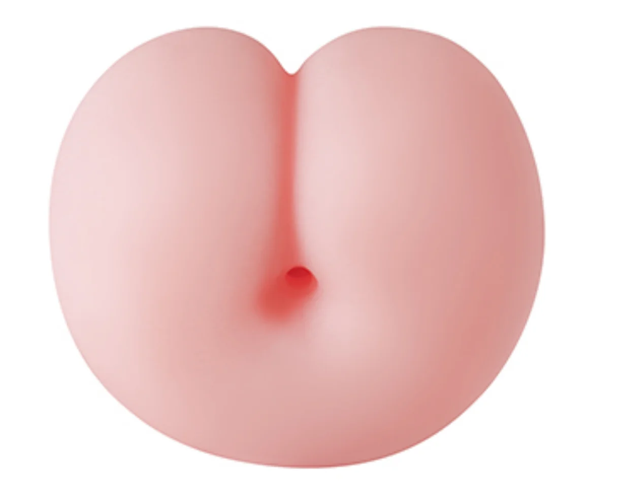 Peach-Shape Pocket Pussy Masturbation Cup Manual Sucking Extrusion Male Masturbators Open-Ended Penis Sleeve