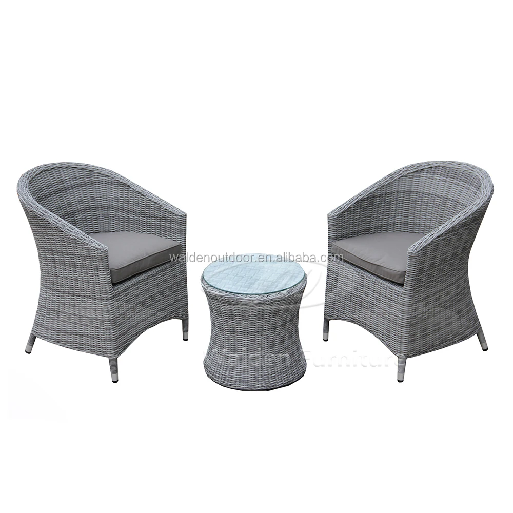 2017 Outdoor Patio PE Rattan Chair Terrace Wicker Table and Chair Set (DH-323)