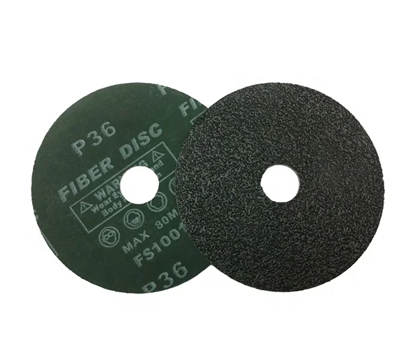 black resin silicon carbide Fiber Disc brushed abrasive disc Fiber Disc