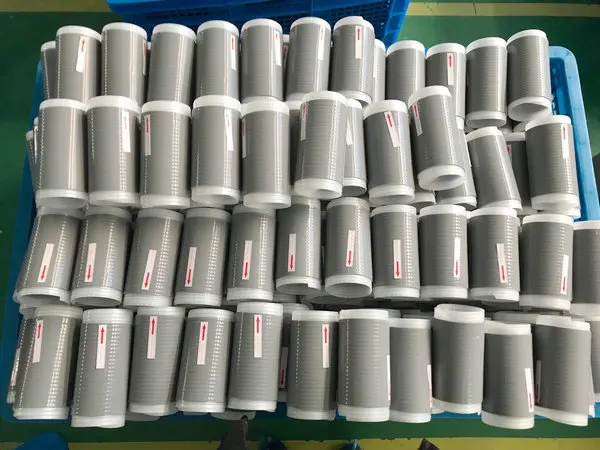 Silicone cold shrink tubing for DIN Connector