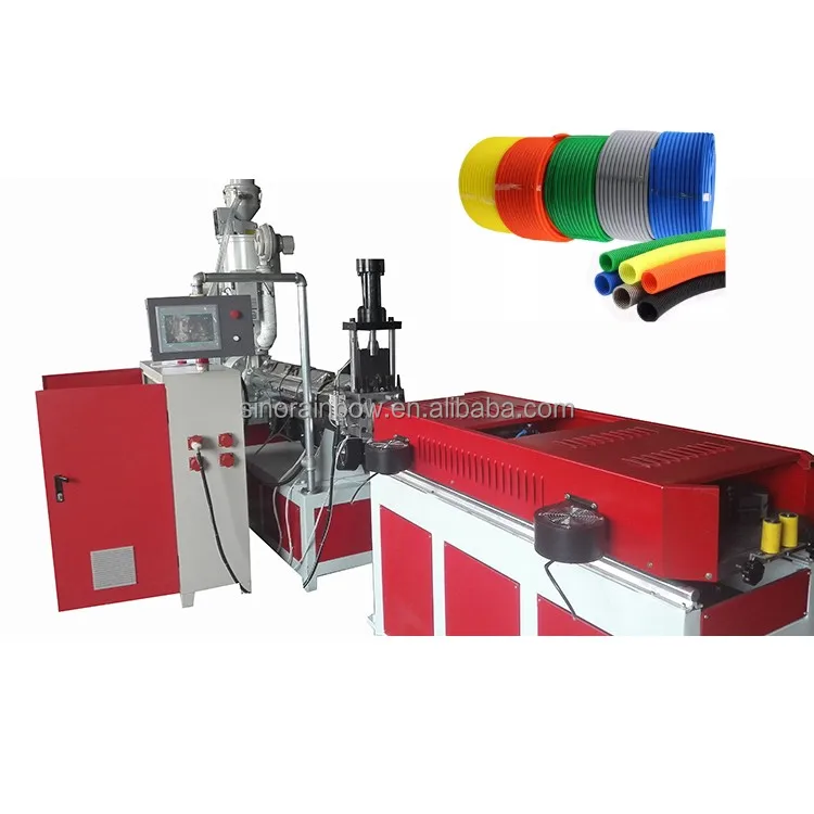 Hookah Corrugated Pipe Machine PVC PE PP Flexible Corrugated Pipe Tube Extrusion Line