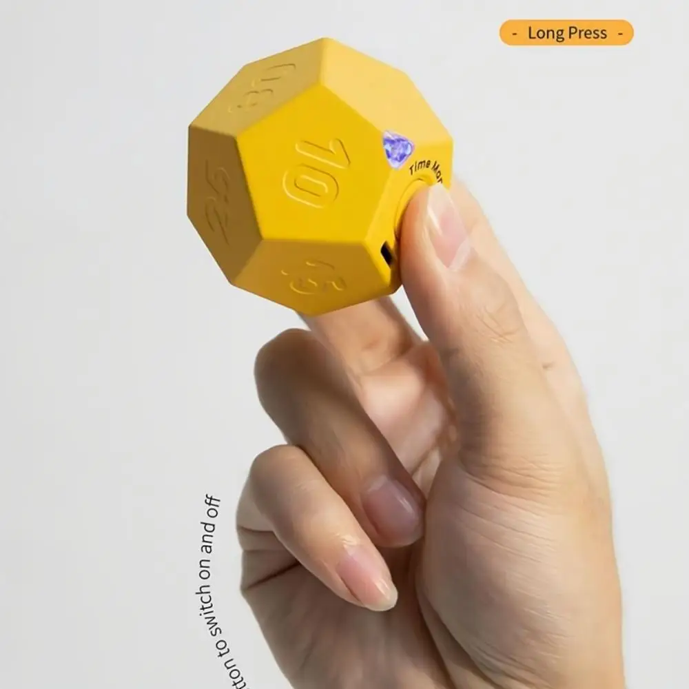 12-Sided Plastic Countdown Timer for Use in the Kitchen 12 modes for better time management Multi-sided digital countdown timer