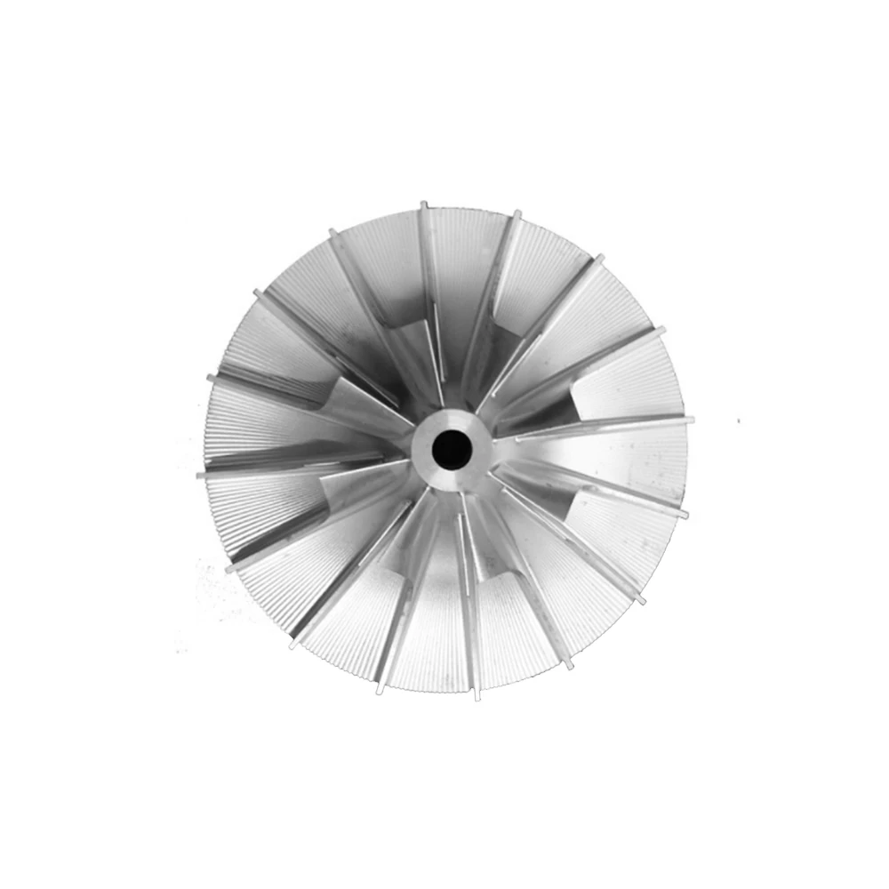 Aluminum CNC Milling Railway Locomotive Engine Turbo Charger Rotor Impeller Wheel 5 Axis Machining