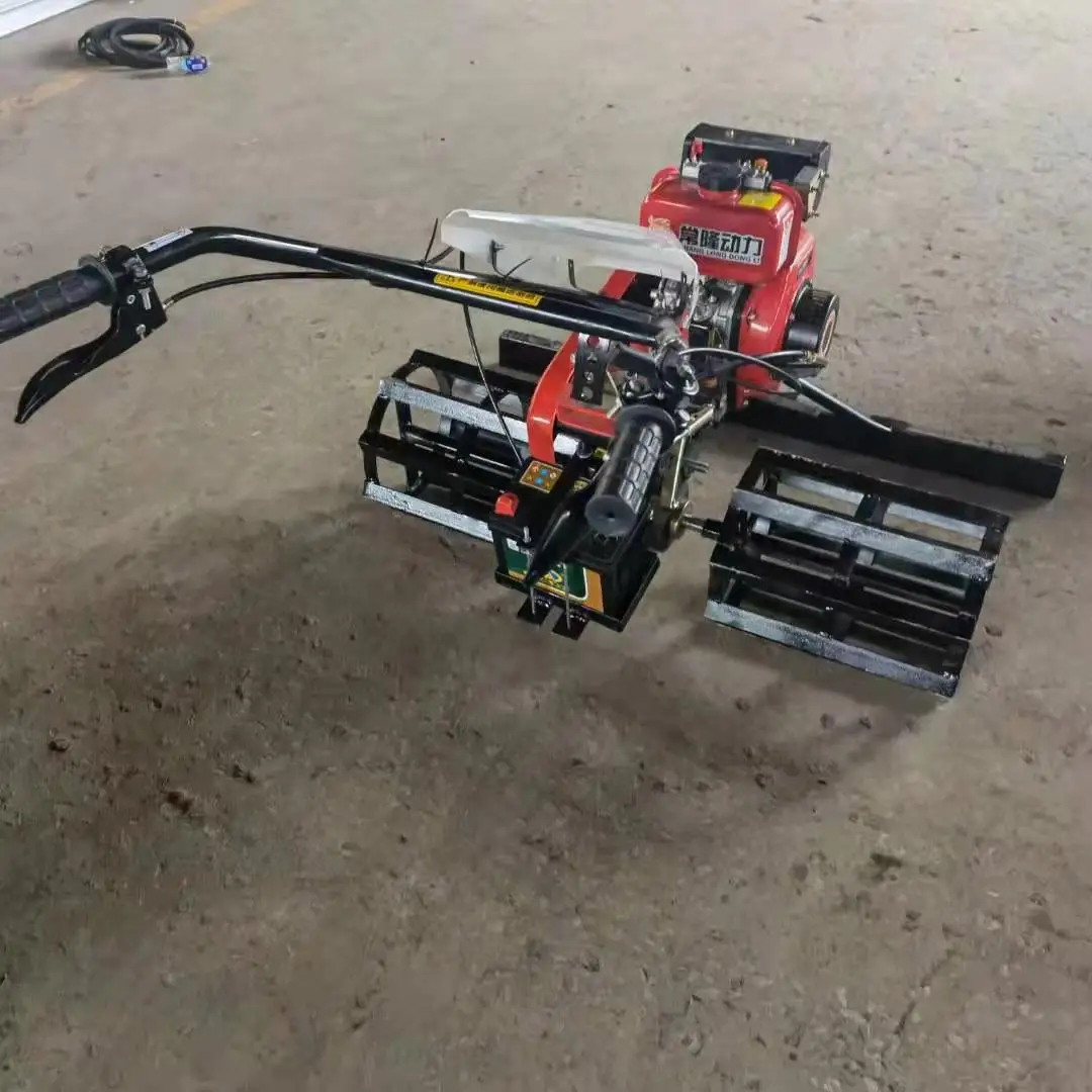 Poured in place rubber surface Heating plated paver heat hand hold roller construction floor installation paver tool machine