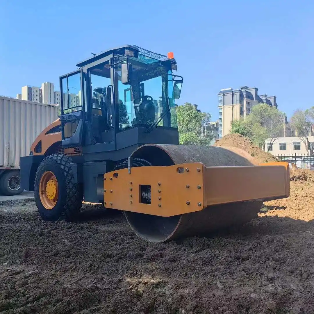 High powered Road Roller 8 ton 10 ton 12 ton Single Drum Road Roller Hydraulic Transmission with CE