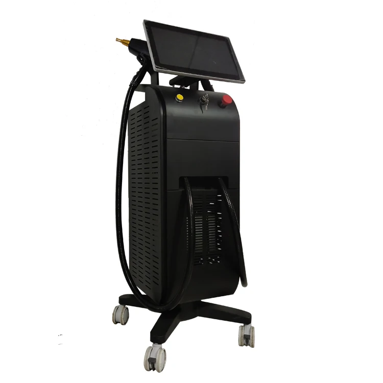 low-powered triple wavelengths painless diode laser hair removal+yag tattoo removal machine 2 in1 300w-1000w in stock